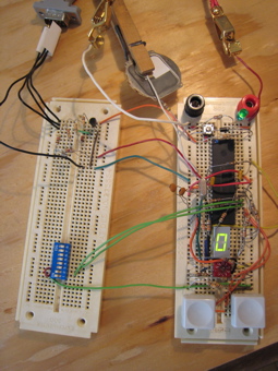 Photo of the prototype timer.